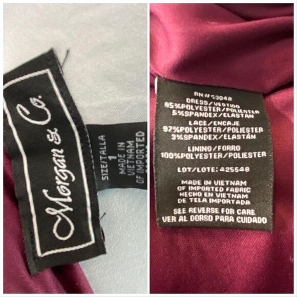 ✨HP✨Dress NWT Megan & Co Red Evening Gown - Picture 4 of 4